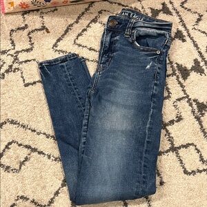 American Eagle Outfitters Women's Dark Blue Skinny Jeans